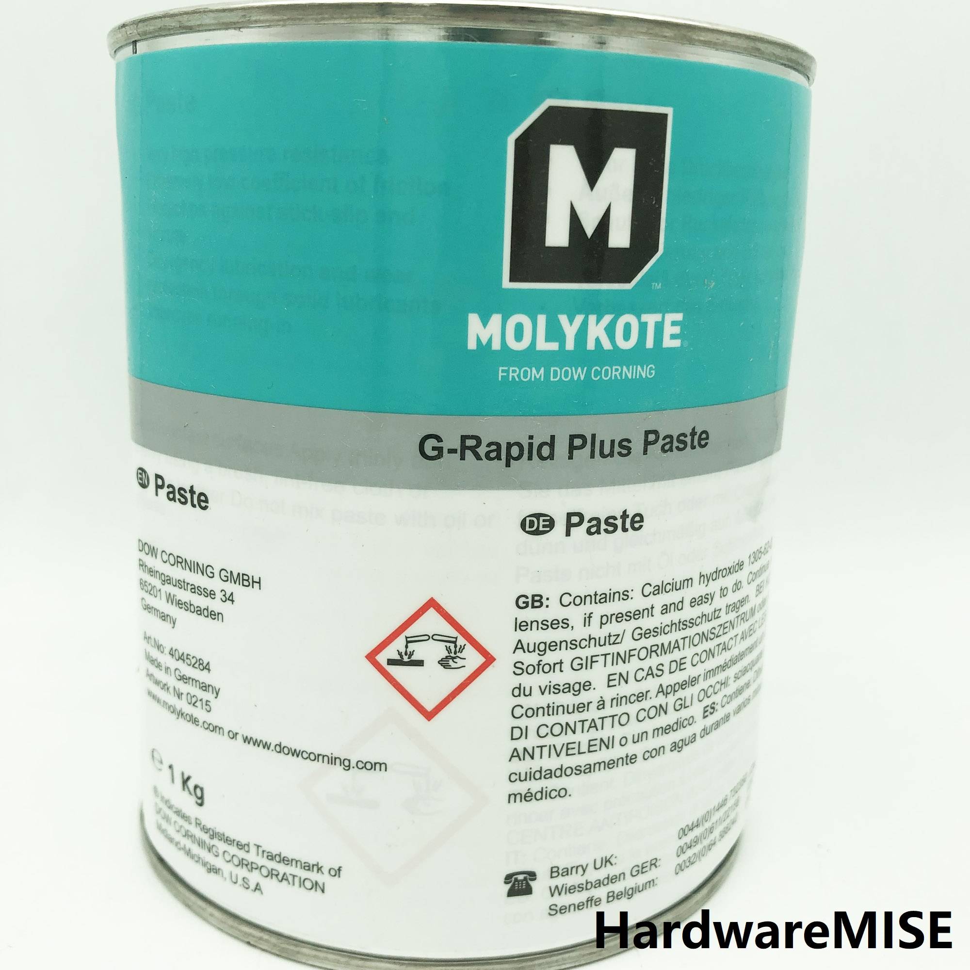 MOLYKOTE GRapid Plus Solid Lubricant Paste Black 1KG Can by Dow Corning G Rapid Malaysia Supplier